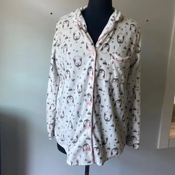 La Vie En Rose | Long Sleeve Button Down Pajama Top - Picture 1 of 6